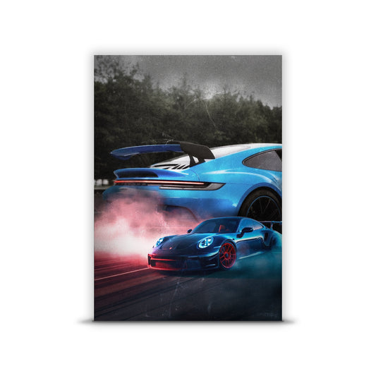 Porsche drift Poster